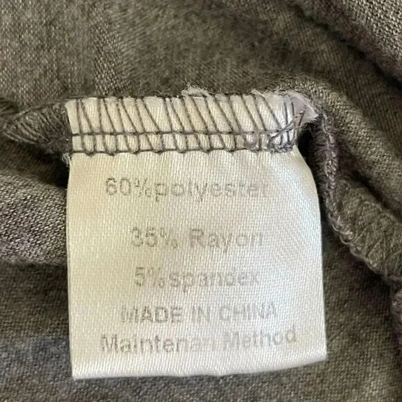 Mirol Charcoal Gray Short Sleeves Minimalist T-Shirt SZ M #1232 - Picture 9 of 12